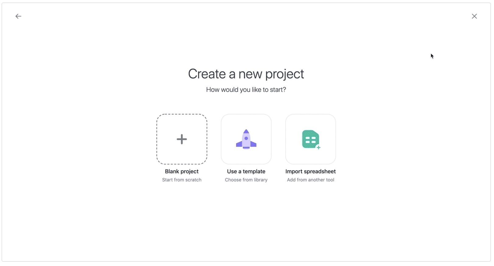 Cómo crear un proyecto en Asana